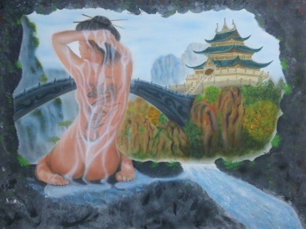 Naked Asian Airbrush