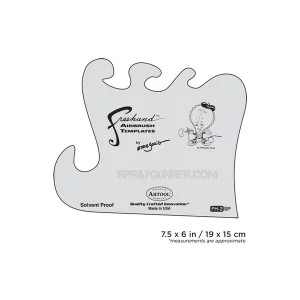 ARTOOL FH 2 SP Freihand Airbrush Schablone von Eddie Young (200301)