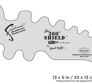 ARTOOL FH 3 SP The 360y° Shield Freihand Airbrush Schablone von Richard Montoya (200302)