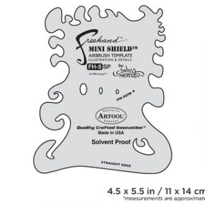 ARTOOL FH 5 SP Mini Shield Freihand Airbrush Schablone von Andrea Mistretta (200304)