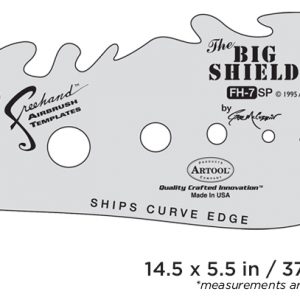 ARTOOL FH 7 SP The Big Shield Freihand Airbrush Schablone von Gabe McCubbin (200306)