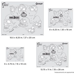 ARTOOL FH BH 1 Bone Headz Cranium (4 Stk.) Freihand Airbrush Schablonen von Mike Lavallee (200468)