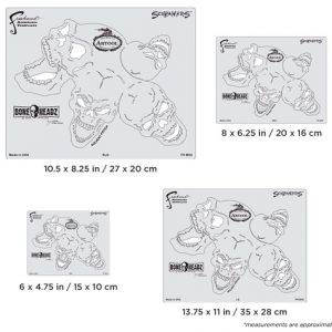ARTOOL FH BH 2 Bone Headz Screamers (4 Stk.) Freihand Airbrush Schablonen von Mike Lavallee (200469)