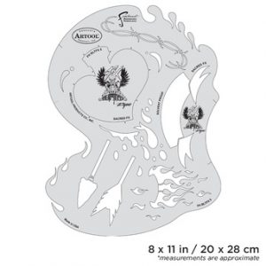 ARTOOL FH BLTFX 5 Blasted FX Sacred FX Freihand Airbrush Schablone von Ryan ""Ryno"" Templeton" (200509)