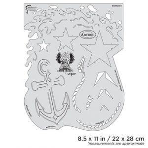 ARTOOL FH BLTFX 6 Blasted FX Marine FX Freihand Airbrush Schablone von Ryan ""Ryno"" Templeton" (200510)