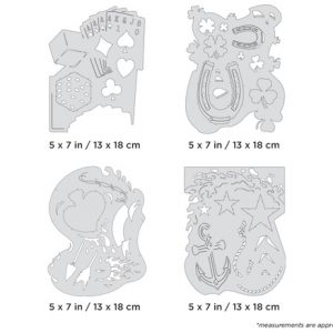 ARTOOL FH BLTFX 7 MS Blasted FX Mini Series Set (4 Stk.) Freihand Airbrush Schablonen von Ryan ""Ryno"" Templeton" (200512)