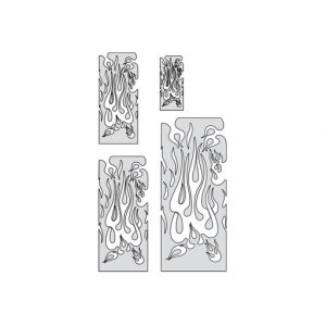 ARTOOL FH FM 2 Flame Master The Multiple (4 Stk.) Freihand Airbrush Schablonen von ""Mr. J"" Julian Braet" (200314)