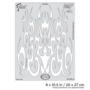 ARTOOL FH FOR 10 Flame-o-rama 2 Gothika Freihand Airbrush Schablone von Craig Fraser (200331)