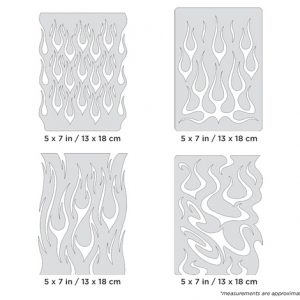 ARTOOL FH FOR 5 MS Flame-o-rama Mini Series (4 Stk.) Freihand Airbrush Schablonen von Craig Fraser (200406)