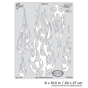 ARTOOL FH FOR 8 Flame-o-rama 2 Firebalz Freihand Airbrush Schablone von Craig Fraser (200329)