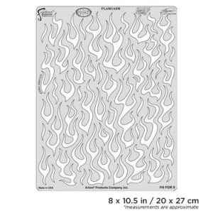 ARTOOL FH FOR 9 Flame-o-rama 2 Flamgasm Freihand Airbrush Schablone von Craig Fraser (200330)