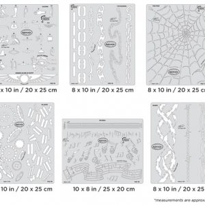 ARTOOL FH FX4 28 FX4 Set (6 Stk.) Freihand Airbrush Schablonen von Craig Fraser (200463)