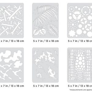 ARTOOL FH FX4 28 MS FX4 Mini Series Set (6 Stk.) Freihand Airbrush Schablonen von Craig Fraser (200464)