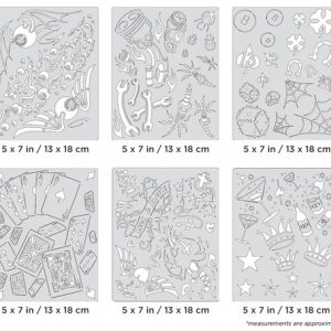ARTOOL FH KKFX 21 MS Kustom Kulture FX Mini Series (6 Stk.) Freihand Airbrush Schablonen von Craig Fraser (200410)