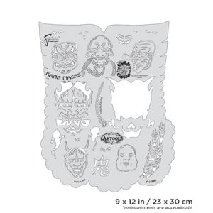 ARTOOL FH KM 5 Kanji Master Kanji Masks Freihand Airbrush Schablone von Dennis Mathewson (200427)