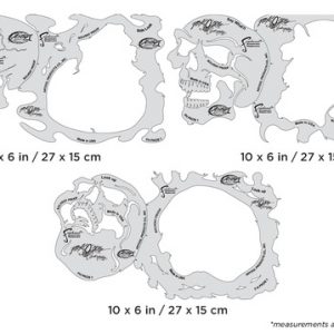 ARTOOL FH PKOS 1 Pack o' Skullz (3 Stk.) Freihand Airbrush Schablonen von Scott Mackay (200528)