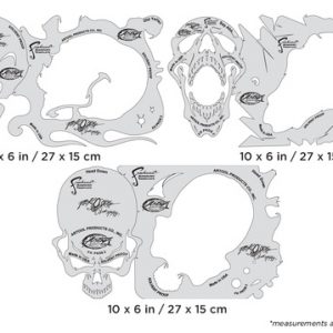 ARTOOL FH PKOS 2 Pack o' Skullz 2 (3 Stk.) Freihand Airbrush Schablonen von Scott Mackay (200529)