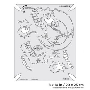 ARTOOL FH SK 18 SP Return of Skullmaster Screamin II Freihand Airbrush Schablone von Craig Fraser (200372)