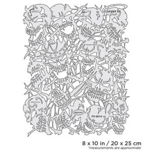 ARTOOL FH SK 19 SP Return of Skullmaster Lucky 13 Freihand Airbrush Schablone von Craig Fraser (200373)