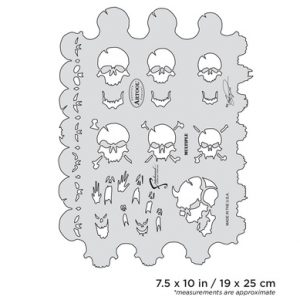 ARTOOL FH SK 1 SP Skullmaster Multiple Freihand Airbrush Schablone von Craig Fraser (200355)