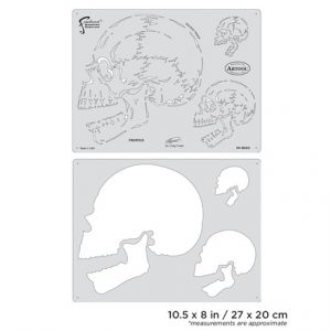 ARTOOL FH SK 23 SP Horror of Skullmaster Profile (2 Stk.) Freihand Airbrush Schablonen von Craig Fraser (200403)