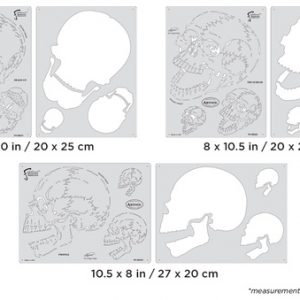 ARTOOL FH SK 24 SP Horror of Skullmaster Set (6 Stk.) Freihand Airbrush Schablonen von Craig Fraser (200404)