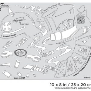ARTOOL FH SK 28 SP Wrath of Skullmaster Mr. Potato Bonz Stuph #2 Freihand Airbrush Schablone von Craig Fraser (200434)