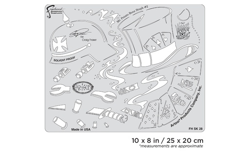 ARTOOL FH SK 28 SP Wrath of Skullmaster Mr. Potato Bonz Stuph #2 Freihand Airbrush Schablone von Craig Fraser (200434)