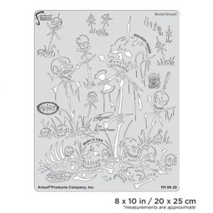 ARTOOL FH SK 29 SP Wrath of Skullmaster Burial Ground Freihand Airbrush Schablone von Craig Fraser (200435)