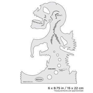 ARTOOL FH SK 3 SP Skullmaster Screaming Freihand Airbrush Schablone von Craig Fraser (200357)