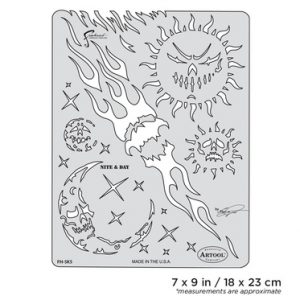 ARTOOL FH SK 5 SP Son of Skullmaster Nite & Day Freihand Airbrush Schablone von Craig Fraser (200359)