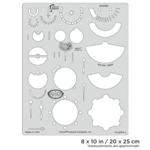 ARTOOL FH SPFX 3 Steampunk FX Gauges Freihand Airbrush Schablone von Craig Fraser (200475)