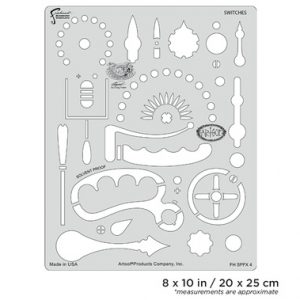 ARTOOL FH SPFX 4 Steampunk FX Switches Freihand Airbrush Schablone von Craig Fraser (200476)