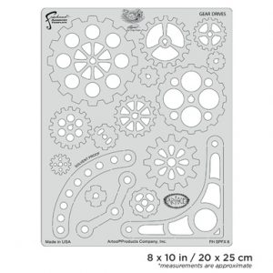 ARTOOL FH SPFX 6  Steampunk FX Gear Drives Freihand Airbrush Schablone von Craig Fraser (200478)