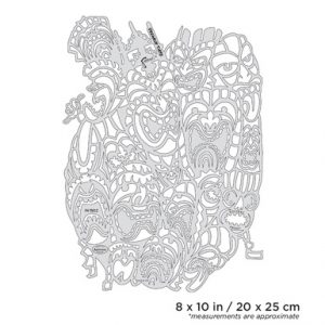 ARTOOL FH TM 12 Tiki Master II Freakin' Tikis Freihand Airbrush Schablone von Dennis Mathewson (200390)
