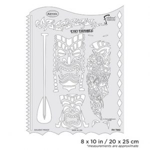 ARTOOL FH TM 3 Tiki Master Tiki Trouble Freihand Airbrush Schablone von Dennis Mathewson (200380)