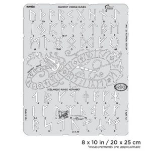 ARTOOL FH VKFX 1 Viking FX Runes Freihand Airbrush Schablone von Craig Fraser (200498)