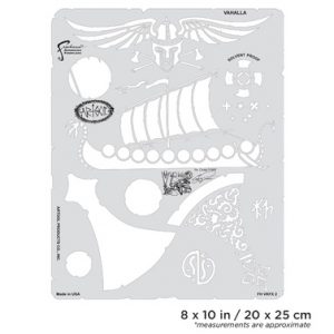 ARTOOL FH VKFX 2 Viking FX Vahalla Freihand Airbrush Schablone von Craig Fraser (200499)