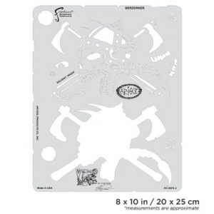 ARTOOL FH VKFX 3 Viking FX Berzerker Freihand Airbrush Schablone von Craig Fraser (200500)