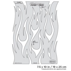 ARTOOL FOR 3 SP Freihand Airbrush Schablone Flame-o-rama Slash von Craig Fraser (200324)