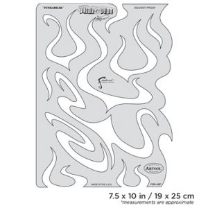 ARTOOL FOR 4 Freihand Airbrush Schablone Flame-o-rama Funkadelik von Craig Fraser (200325)