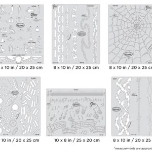 ARTOOL FX3 21 SP FX3 (6 Stk.) Freihand Airbrush Schablonen Set von Craig Fraser (200400)