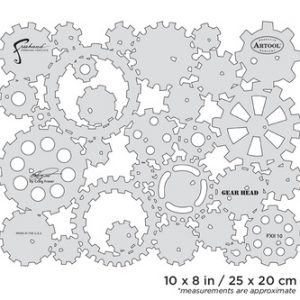 ARTOOL FXII 10 SP FX II Gear Head Freihand Airbrush Schablone von Craig Fraser (200350)