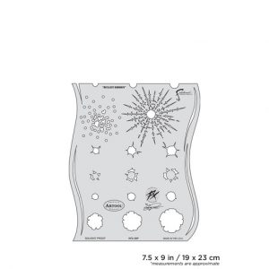 ARTOOL KFX 2 SP Kustom FX Bullet-Ridden Freihand Airbrush Schablone von Craig Fraser (200342)