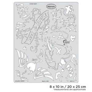 ARTOOL KKFX 19 SP Kustom Kulture Sacred Heart Freihand Airbrush Schablone von Craig Fraser (200338)